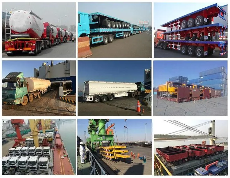 Road Construction Facility Transportation 3 4 Axles 50 Tons 80t Low Bed Trailer for Sale in Nigeria