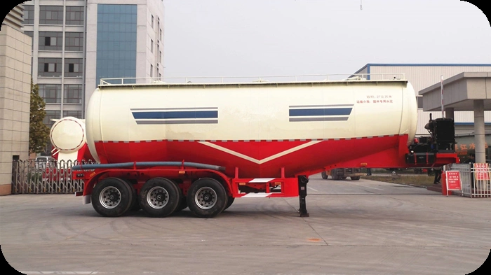 3 Axles Bulk Cement Powder Tank Trailer 38cbm 45 Tons Cement Tank Trailer