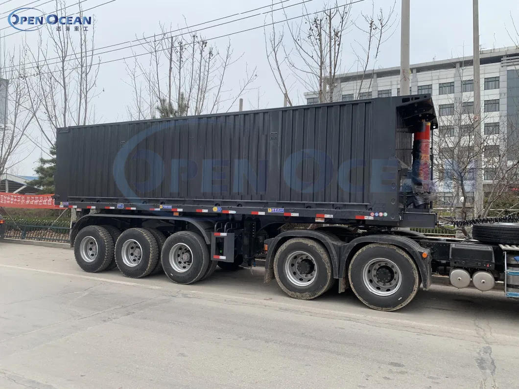 2 Axles 3axles 4 Axles 30-100 Tons Self Tipping Dump Truck Semi Trailer Price Rear Tipper Trailer