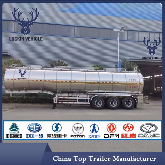 China Factory Petrol Tanker Trailer 3 Axles 50000 Liters Road Fuel Tanker Trailer
