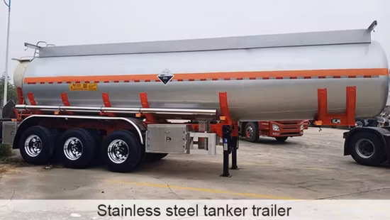 China Factory Petrol Tanker Trailer 3 Axles 50000 Liters Road Fuel Tanker Trailer